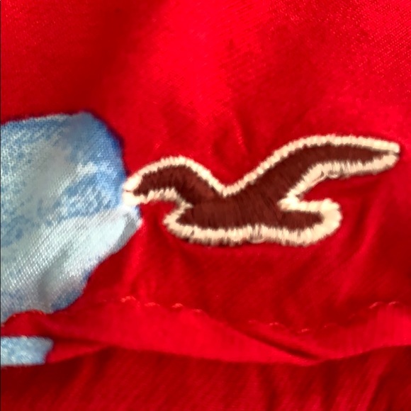 Hollister Red Floral Tropical Skirt - Picture 9 of 9